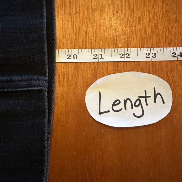 J. Crew Mercantile Black Denim Button-Front A-Line Skirt Size 20 - Picture 4 of 7